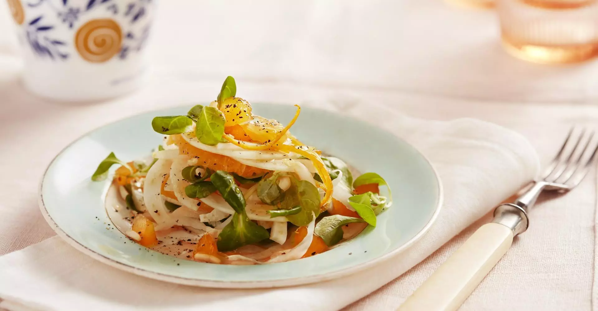 Salat Aus Orangen, Fenchel und Fabbri-Ingwer
