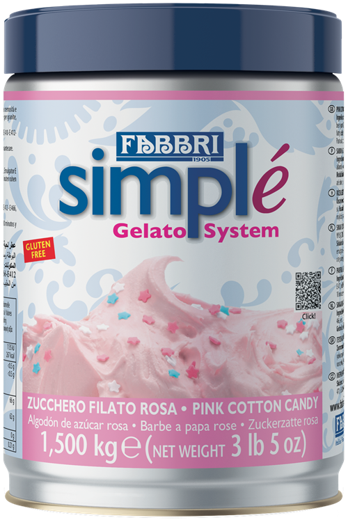 Simplé Rosa Zuckerwatte