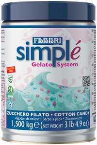 Simplé Azurblaue Zuckerwatte