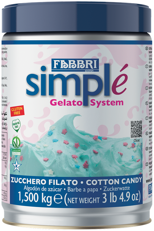 Simplé Azurblaue Zuckerwatte
