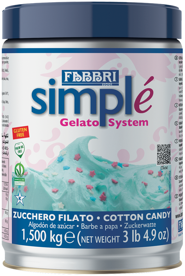 Simplé Azurblaue Zuckerwatte