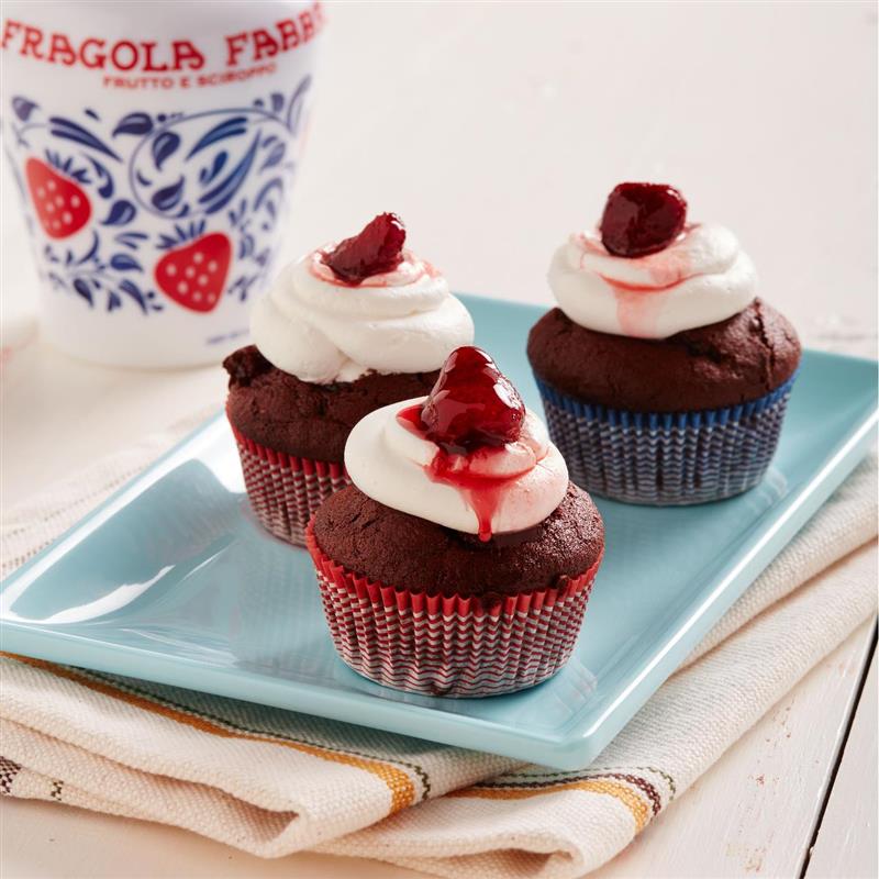 Schokoladen-Fragola Fabbri-Muffins