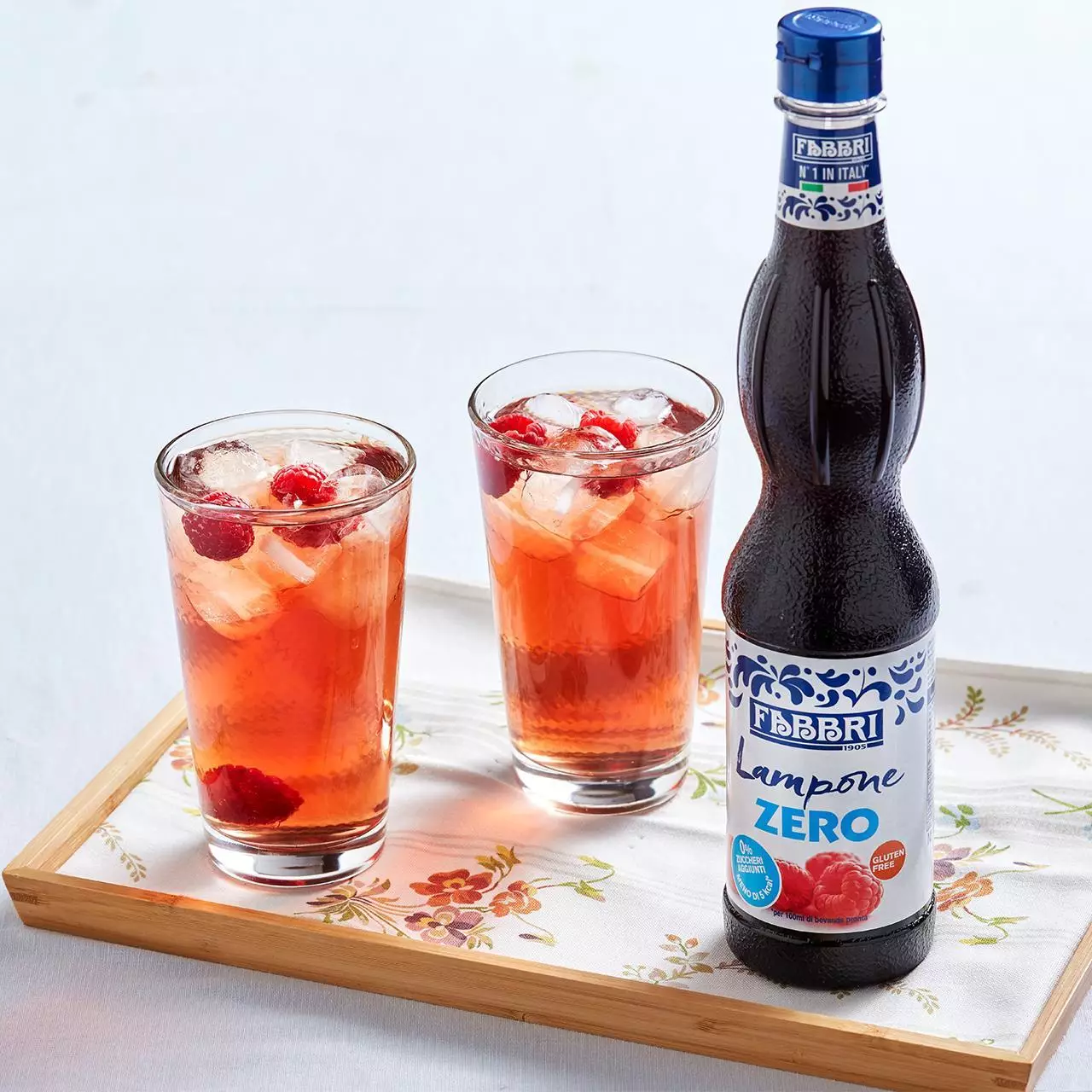 Eistee mit Himbeere ZERO Fabbri